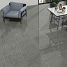 Rivara Grey Terrazzo Effect Floor Tiles - 608 x 608mm Large Image