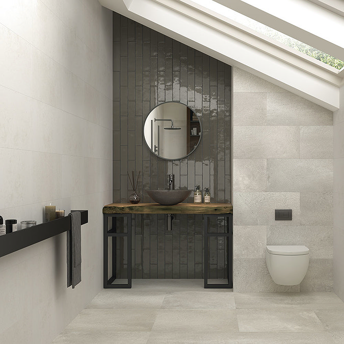 Riverton Grey Wall and Floor Tiles - 300 x 600mm  Feature Large Image