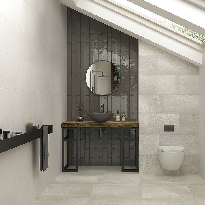 Riverton Grey Wall and Floor Tiles - 600 x 600mm Profile Large Image