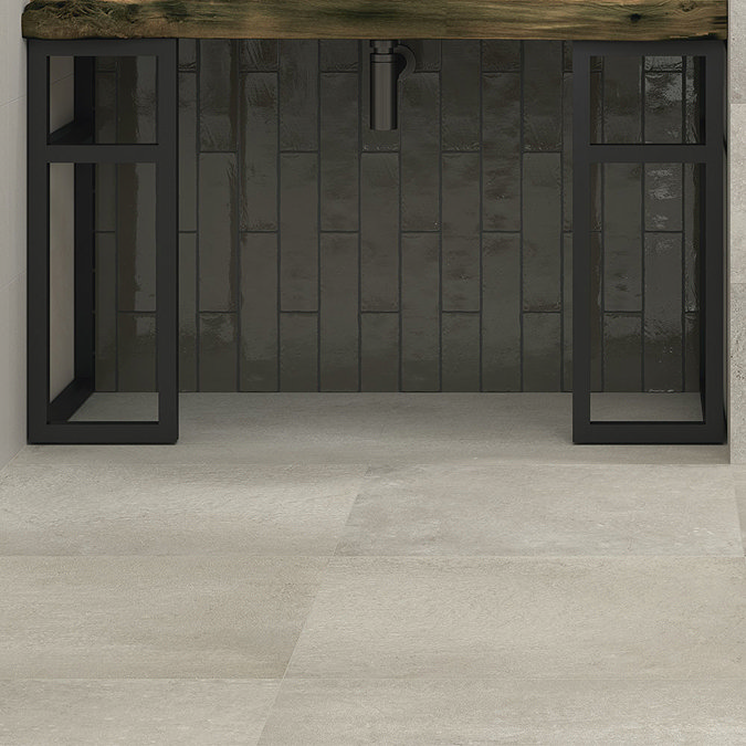 Riverton Grey Wall and Floor Tiles - 600 x 600mm Large Image