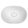 Riviera Oval Inset Basin 0TH with Ceramic Waste Cover - 590 x 400mm Profile Large Image