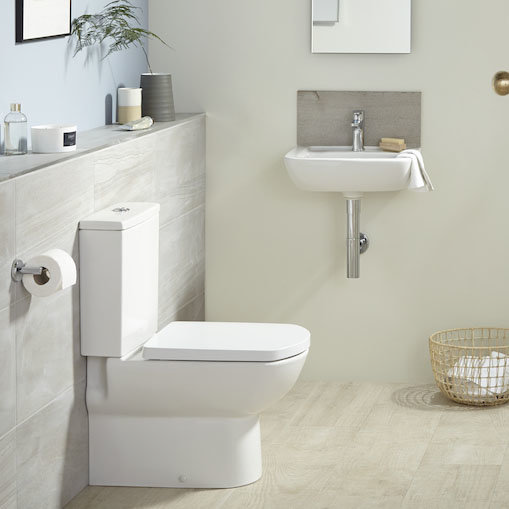 Roca Aire 450mm 1TH Wall Hung Basin Profile Large Image