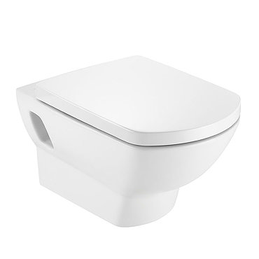 Roca Aire Wall Hung Toilet + Soft Close Seat  Profile Large Image
