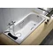 Roca BeCool 1800 x 800mm Rectangular Acrylic Bath with Grips  Profile Large Image