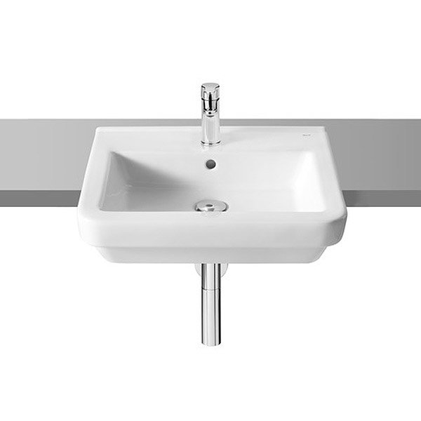 Roca Dama-N 520 x 485mm Semi-Recessed 1TH Basin - 32778S000 Large Image