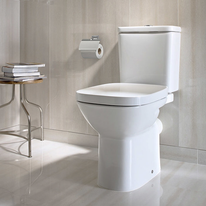 Roca Debba Close Coupled Toilet with Soft-Close Seat Feature Large Image