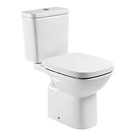 Roca Debba Close Coupled Toilet with Soft-Close Seat Medium Image