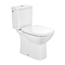Roca Debba Square Rimless Close Coupled Toilet with Soft Close Seat
