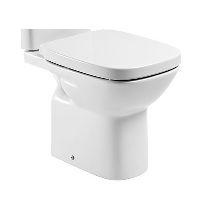 Roca Debba Vitreous china close-coupled WC with horizontal outlet - 34299700U Large Image