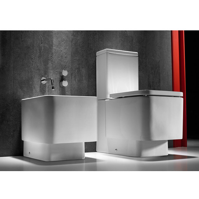 Roca - Element BTW Bidet - 2 x Tap Hole Options Profile Large Image