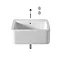 Roca - Element Wall Mounted Basin - 600mm - 2 x Tap Hole Options Large Image