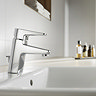 Roca Esmai Chrome Basin Mixer Tap with pop-up waste - 5A3031C00 Profile Large Image