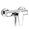 Roca Esmai Chrome Wall Mounted Shower Mixer & Handset - 5A2031C00 Profile Large Image