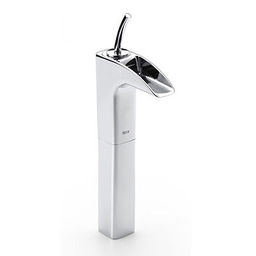 Roca Evol Chrome Extended Basin Mixer & Pop-up waste - 5A3449C00 Profile Large Image