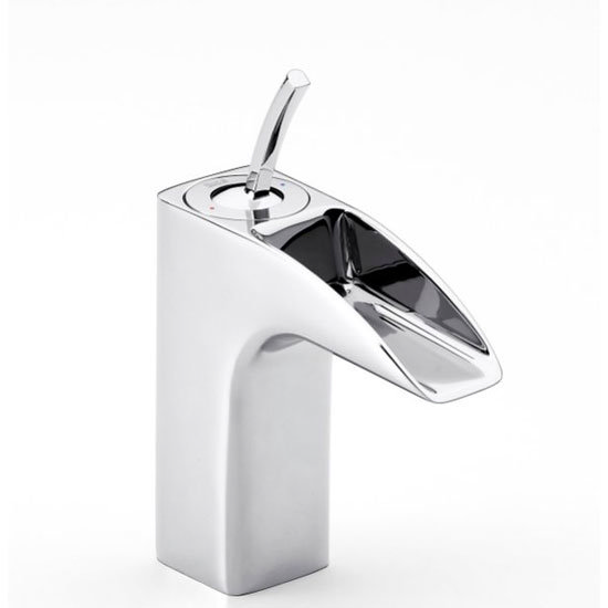 Roca - Evol Mono Basin Mixer with Pop Up Waste - 5A3049C00 Large Image
