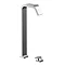 Roca Flat 2-Hole Tall Basin Mixer with Pop-up Waste - A5A3432C0N Large Image