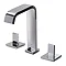 Roca Flat 3-Hole Basin Mixer with Pop-up Waste - A5A4432C0N Large Image