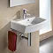 Roca Hall 450 x 380mm Cloakroom Wall-hung 1TH Basin - 327624000 Profile Large Image