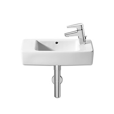 Roca Hall 500 x 250mm Cloakroom Wall-hung 1TH Basin Profile Large Image