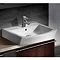 Roca Hall 520 x 440mm Over Countertop Basin Profile Large Image