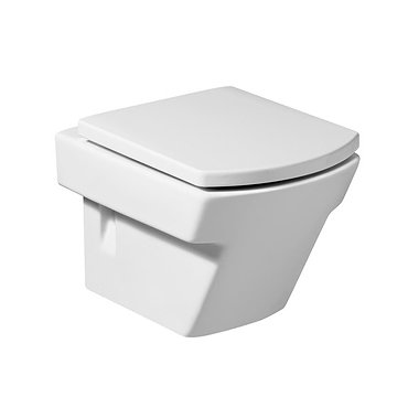 Roca Hall Wall Hung Pan with Soft-Close Seat Profile Large Image