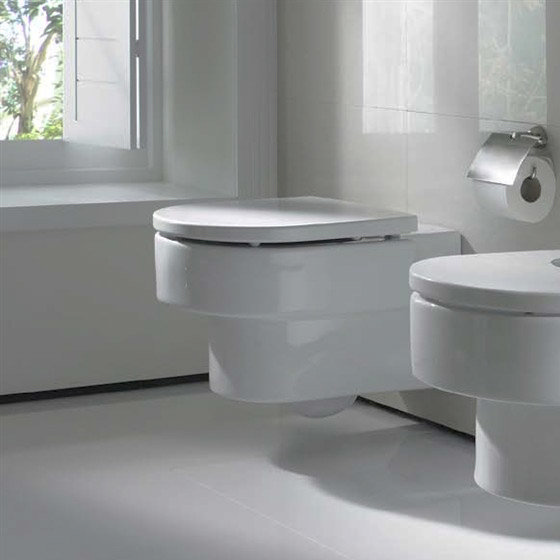 Roca Happening Wall-hung Pan with Soft-Close Seat Profile Large Image