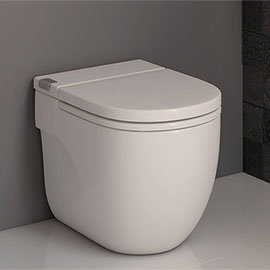 Roca In-Tank Meridian Back To Wall Toilet with Integrated Cistern + Soft Close Seat Medium Image