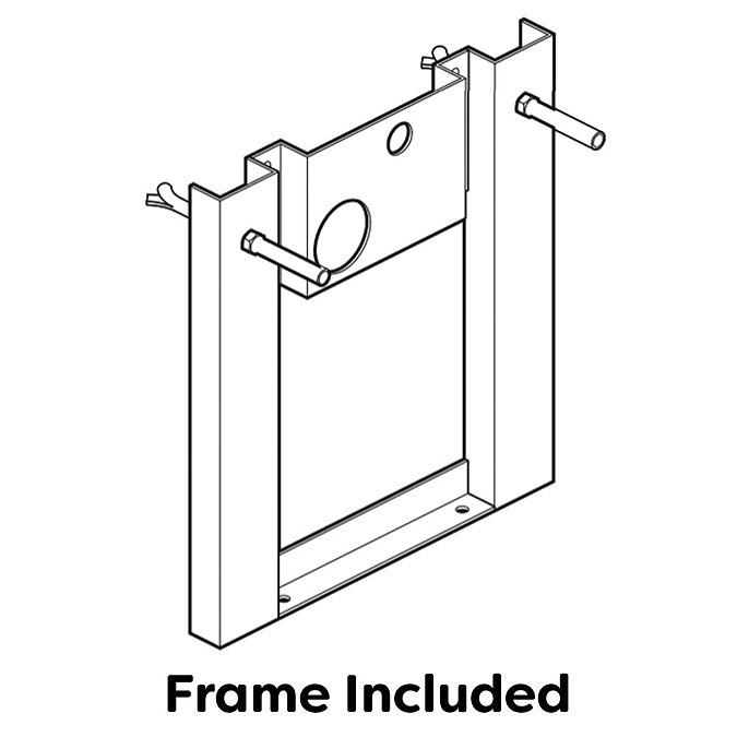 Roca In-Tank Meridian Wall Hung Toilet with Integrated Cistern, Soft Close Seat + Frame  additional 