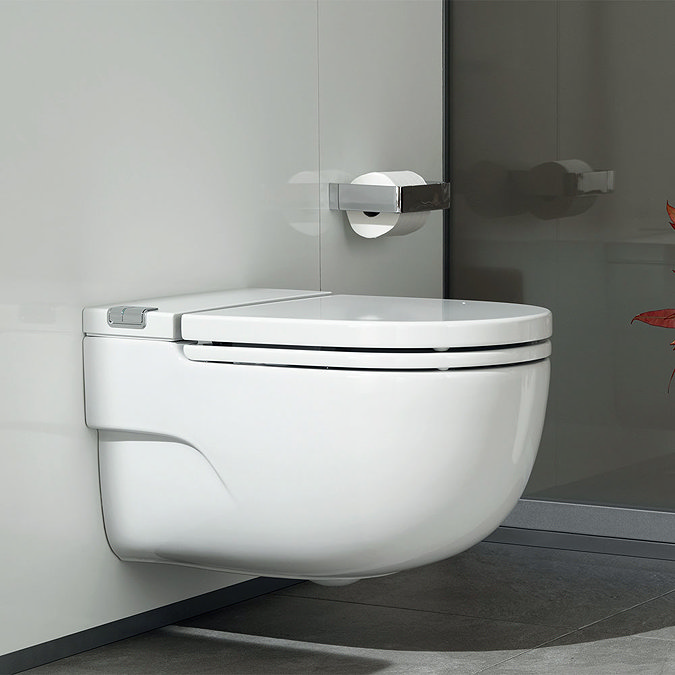 Roca In-Tank Meridian Wall Hung Toilet with Integrated Cistern + Soft Close Seat Large Image
