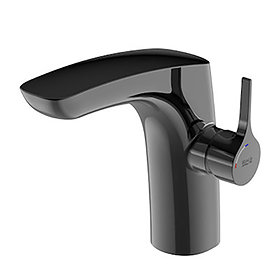 Roca Insignia Cold Start Basin Mixer - Shiny Black - A5A3B3ACN0 Large Image