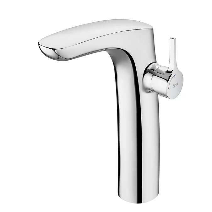 Roca Insignia Cold Start Tall Basin Mixer with Click-Clack Waste - Chrome - A5A3A3AC00 Large Image