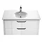 Roca - Kalahari-N 2 Drawer Unit & 1000mm Basin - 1 TH - Gloss White - ROC-KNU-1000-1TH Large Image