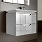 Roca - Kalahari-N 2 Drawer Vanity Unit with W800mm Basin - 0 TH - 3 x Colour Options Large Image