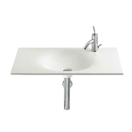 Roca - Kalahari-N Single Bowl Wall Mounted Basin - 650mm - 0 or 1 Tap Hole Option Large Image