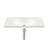 Roca - Kalahari-N Single Bowl Wall Mounted Basin - 800mm - 0 or 1 Tap Hole Option Profile Large Imag