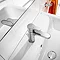 Roca L20 Chrome Basin Mixer Tap with Pop-Up Waste - 5A3009C00 Standard Large Image