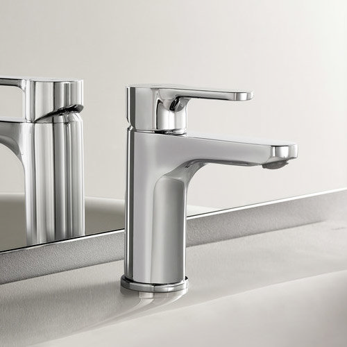 Roca L20 Chrome Smooth Body Basin mixer excluding waste - 5A3209C00 Profile Large Image