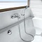 Roca L20 Chrome Wall Mounted Bath Shower Mixer & Kit - 5A0109C00 Profile Large Image