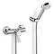 Roca L20 Chrome Wall Mounted Shower Mixer & Kit - 5A2009C00 Large Image