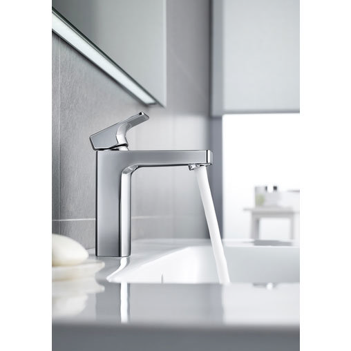 Roca L90 Chrome Basin Mixer excluding Waste - 5A3201C00 Profile Large Image