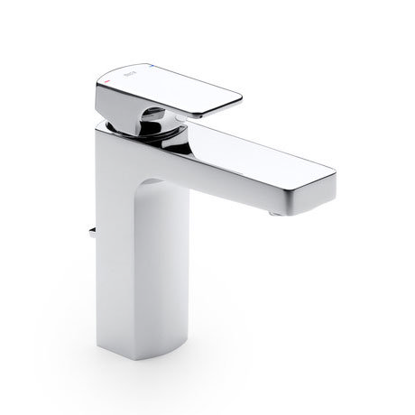 Roca L90 Chrome Basin Mixer Tap with Pop-up Waste - 5A3001C00 Large Image