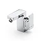 Roca L90 Chrome Side Lever Bidet Mixer with Pop-up Waste - 5A6301C00 Large Image