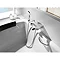 Roca L90 Chrome Wall Mounted Bath Shower Mixer & Kit - 5A0101C00 Profile Large Image