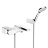 Roca L90 Chrome Wall Mounted Bath Shower Mixer & Kit - 5A0101C00 Large Image