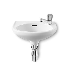 Roca Laura 350 x 225mm Wall-hung Basin 1TH R/H - 325316005 Large Image