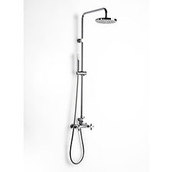 Roca Loft Chrome Shower Mixer Column with Kit - 5A9743C00 Medium Image