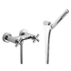 Roca Loft Chrome Wall Mounted Shower Mixer & Kit - 5A2043C00 Medium Image