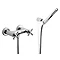 Roca Loft Chrome Wall Mounted Shower Mixer & Kit - 5A2043C00 Large Image