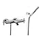 Roca Loft Chrome Wall Mounted Thermostatic Bath Shower Mixer & Kit - 5A1143C00 Large Image