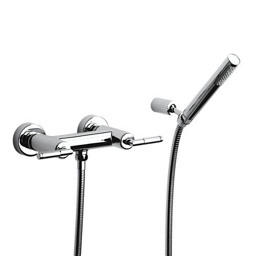 Roca Loft Elite Chrome Wall Mounted Shower Mixer & Kit - 5A2051C00 Large Image